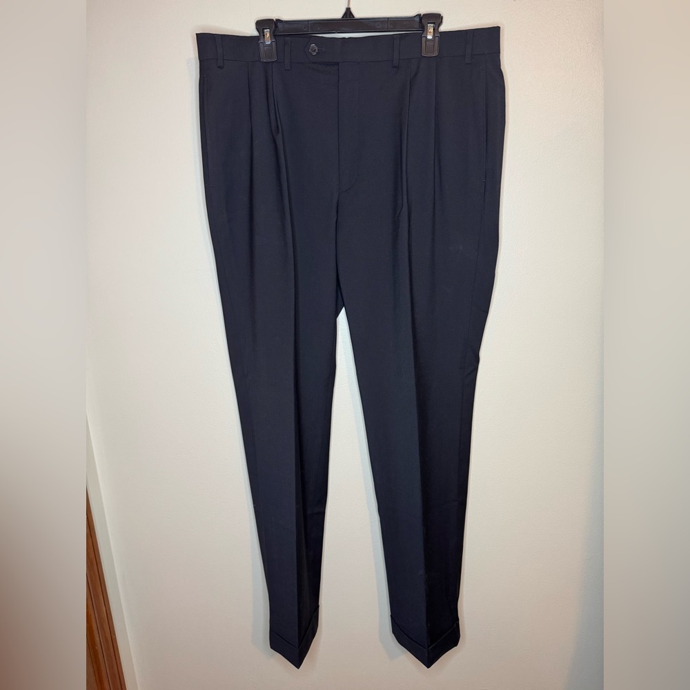 Ralph Lauren Wool Dress‎ Pants Navy 38x34 Performance Stretch